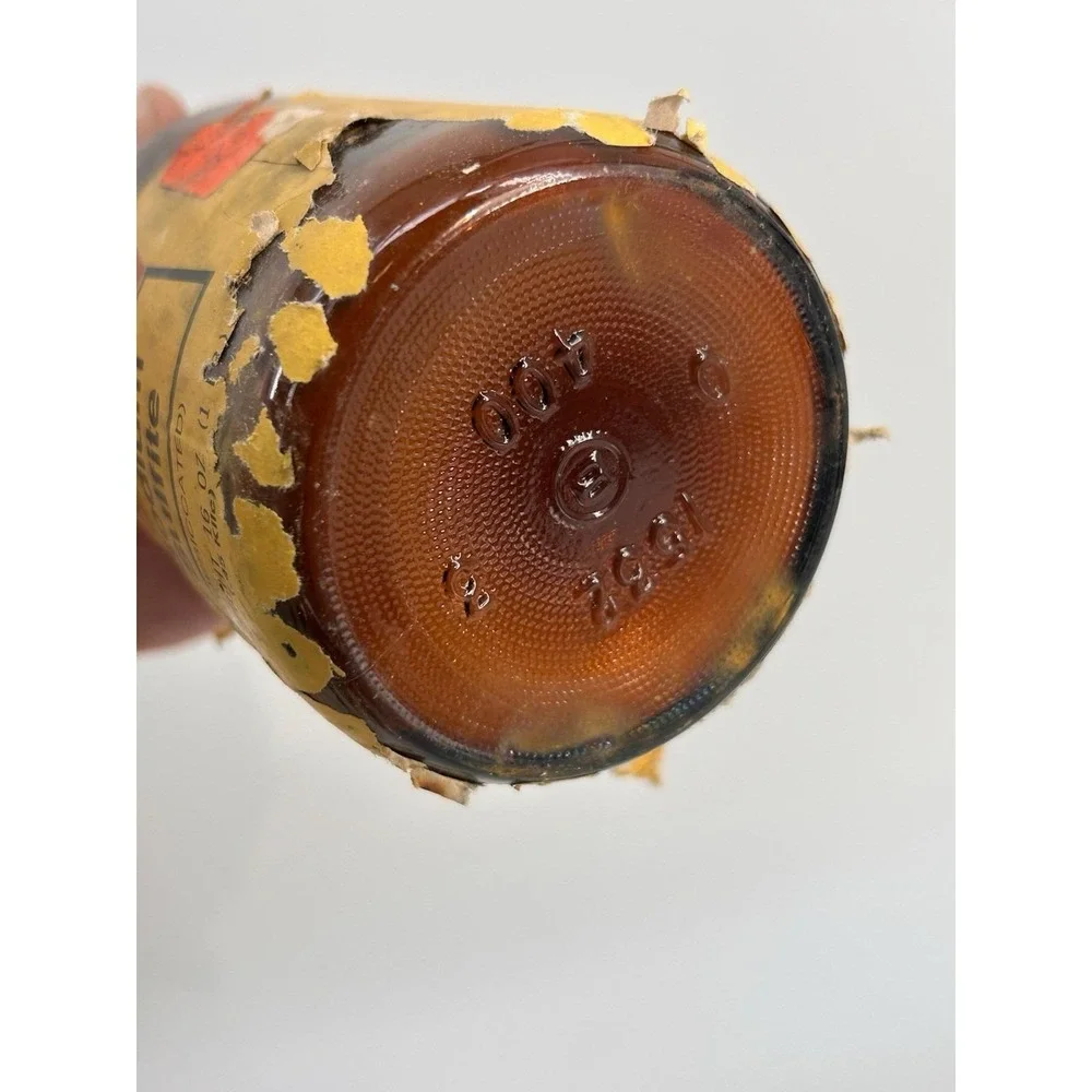 Vintage Kodak Sodium Sulfite (Desiccated) 1LB Amber Glass Bottle